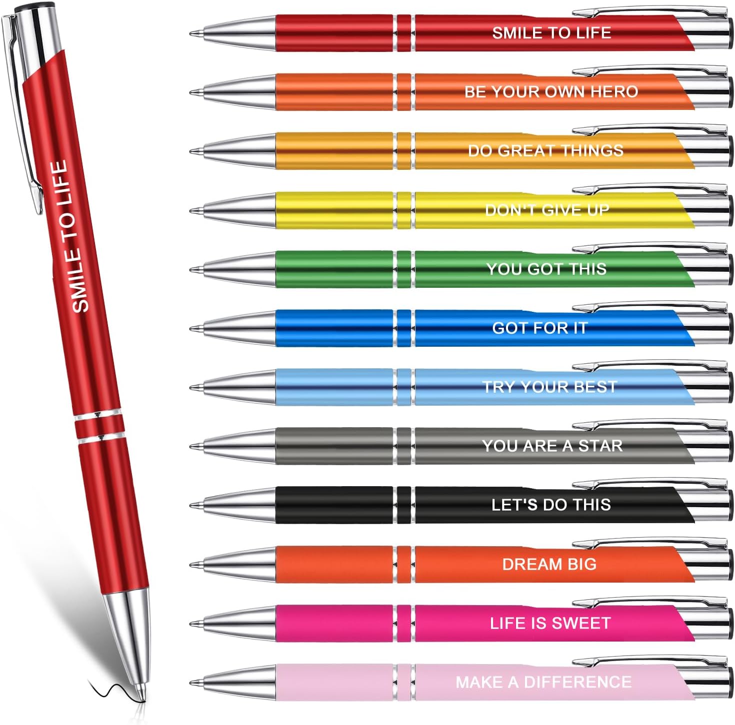 ViEinkaufen 12 Pcs Inspirational Ballpoint Pen
